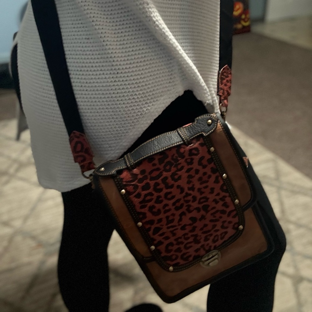 Leopard Print Crossbody Bag - Picture 10 of 13